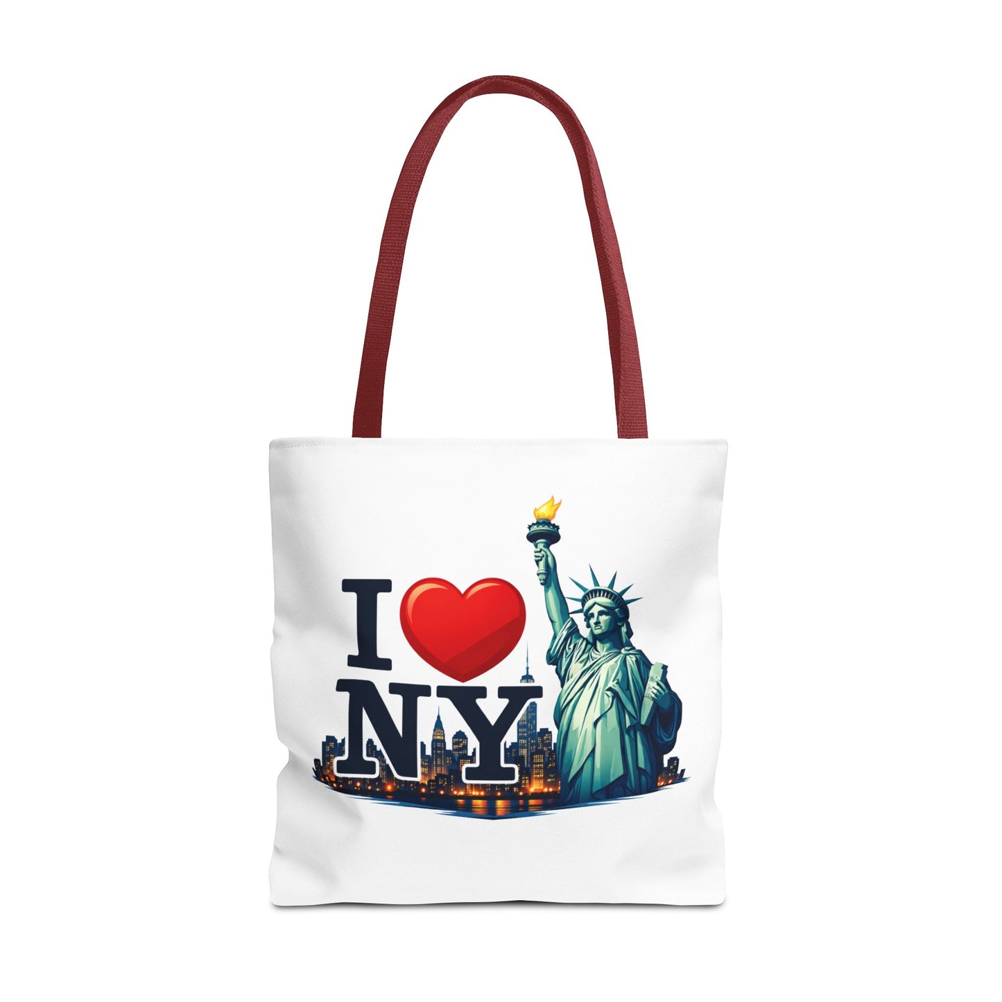 I  NY Statue of Liberty Tote Bag — New York City Souvenir Canvas Tote