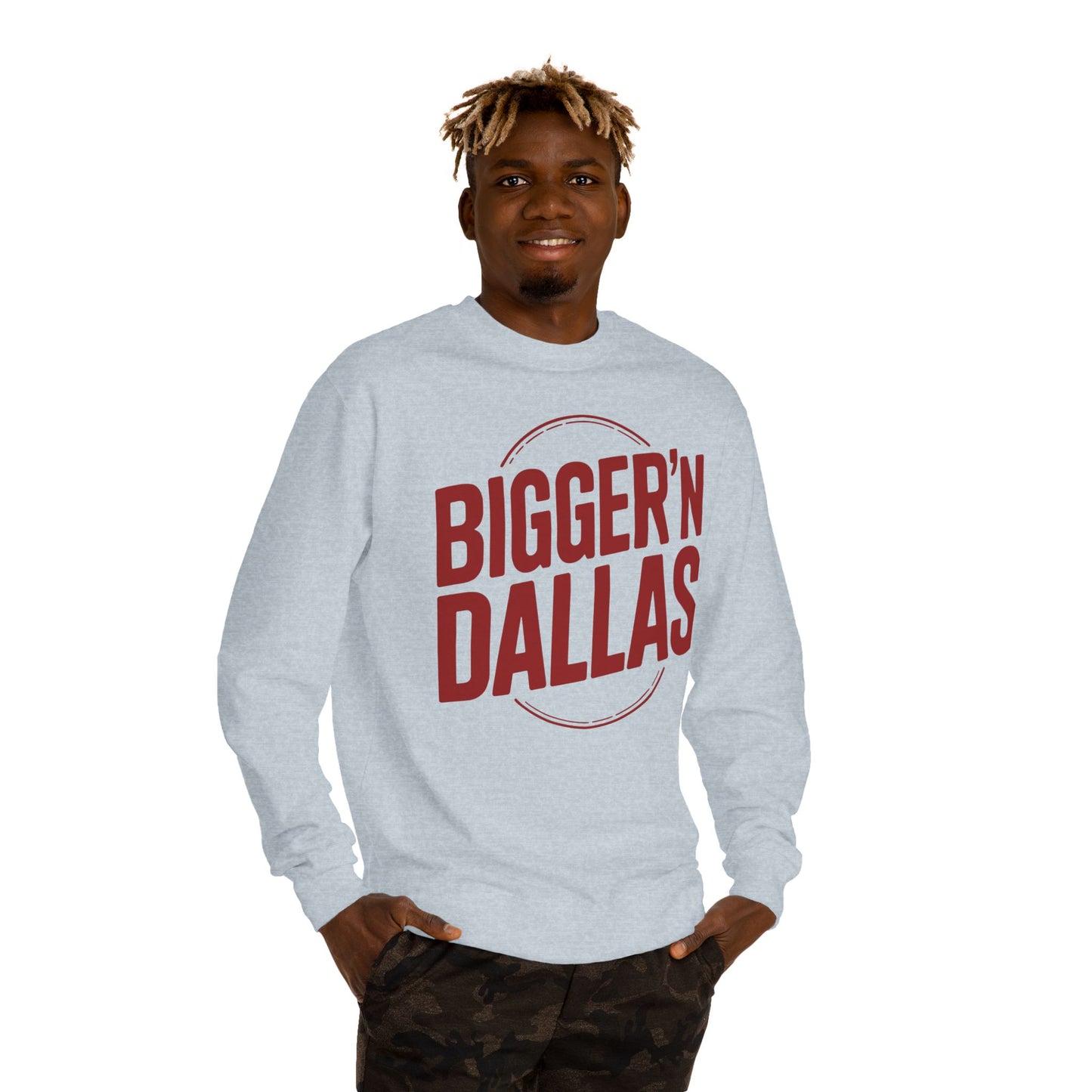 Bigger'n Dallas Crewneck Sweatshirt — Retro City Pride Pullover