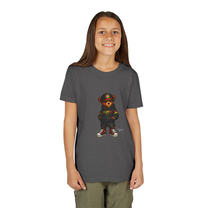Youth T‑Shirt — Cool Bear Graphic Tee with 'UNITY' Hoodie Design