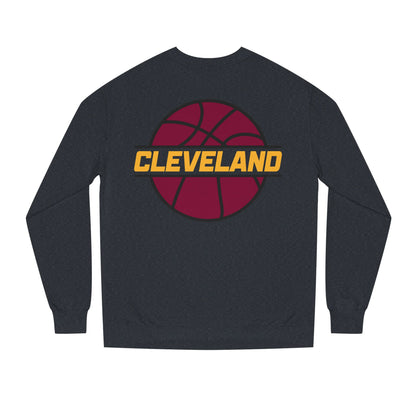 Cleveland Basketball Crewneck Sweatshirt — Retro Hoop Logo