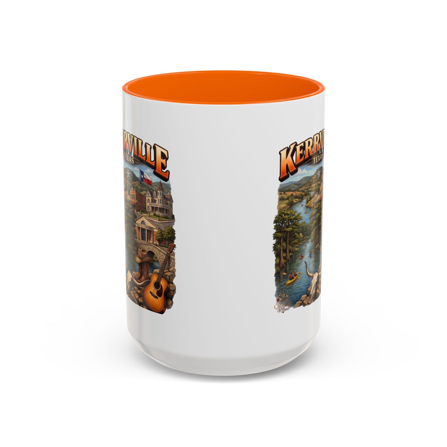 Kerrville Texas Souvenir Coffee Mug — Scenic Riverfront Design (11/15oz)