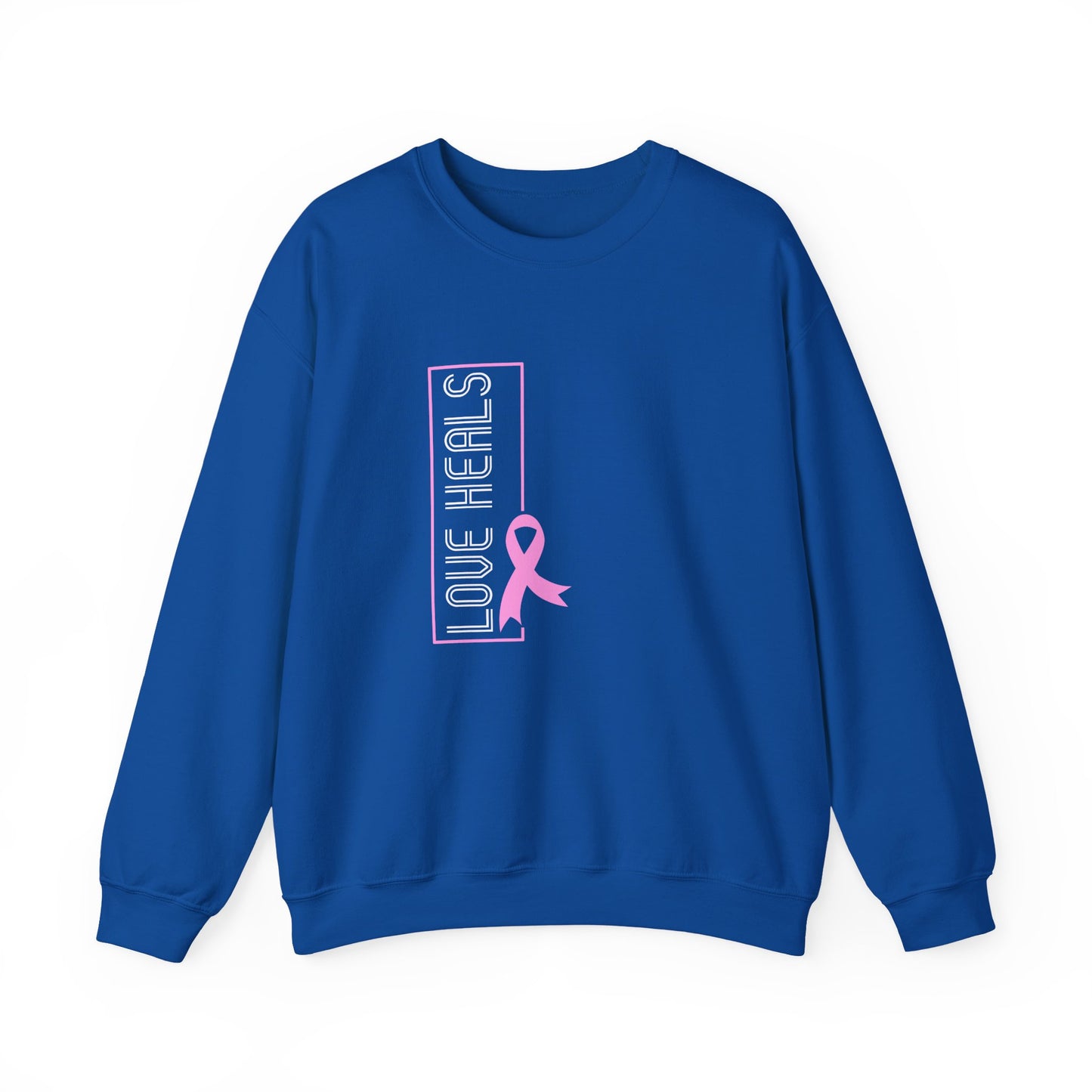 Love Heals Pink Ribbon Sweatshirt