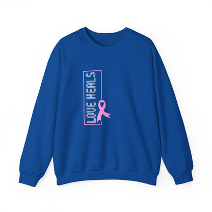 Love Heals Pink Ribbon Sweatshirt