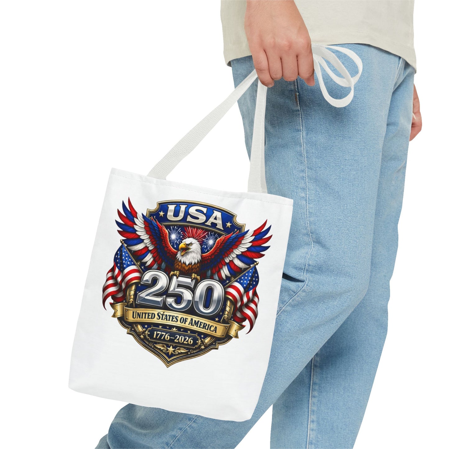 USA 250th Anniversary Eagle Tote Bag — Patriotic 1776–2026 Celebration Tote