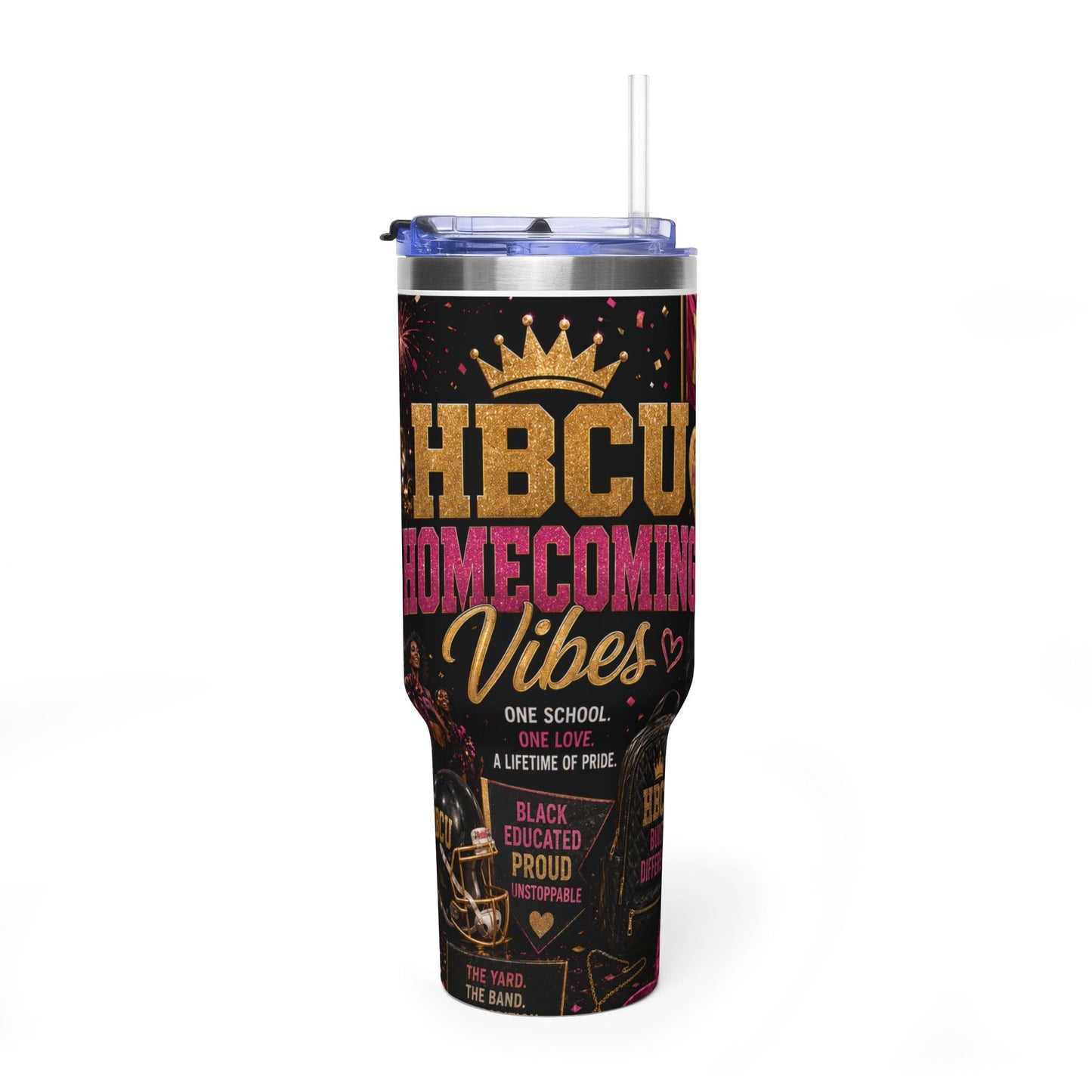 HBCU Homecoming Vibes 40oz Vacuum Tumbler