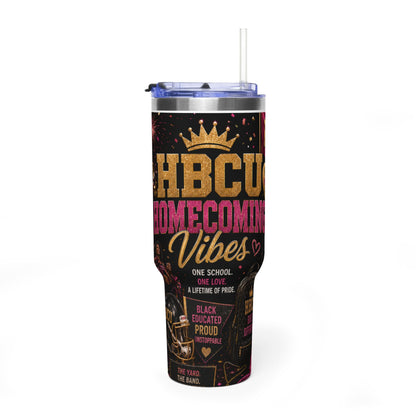 HBCU Homecoming Vibes 40oz Vacuum Tumbler
