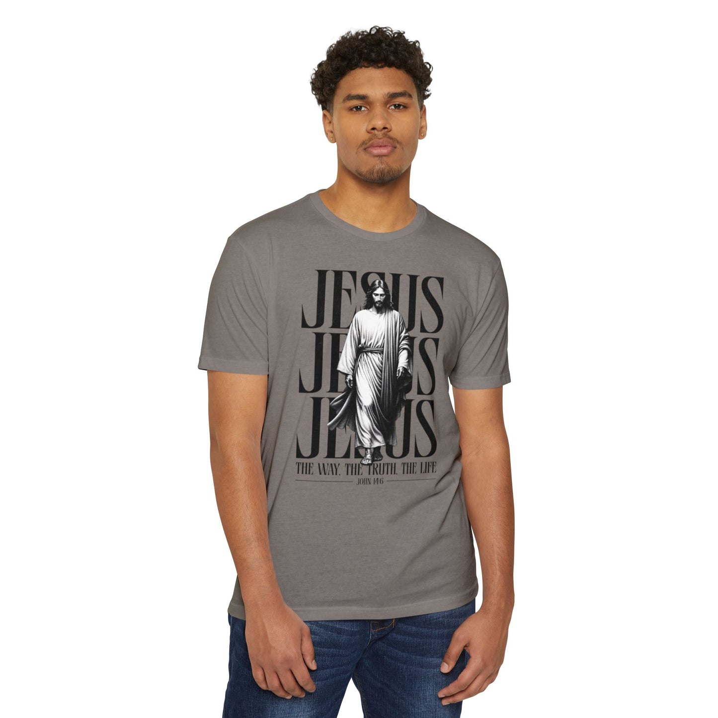 Jesus Graphic T‑Shirt — The Way The Truth The Life Faith Tee
