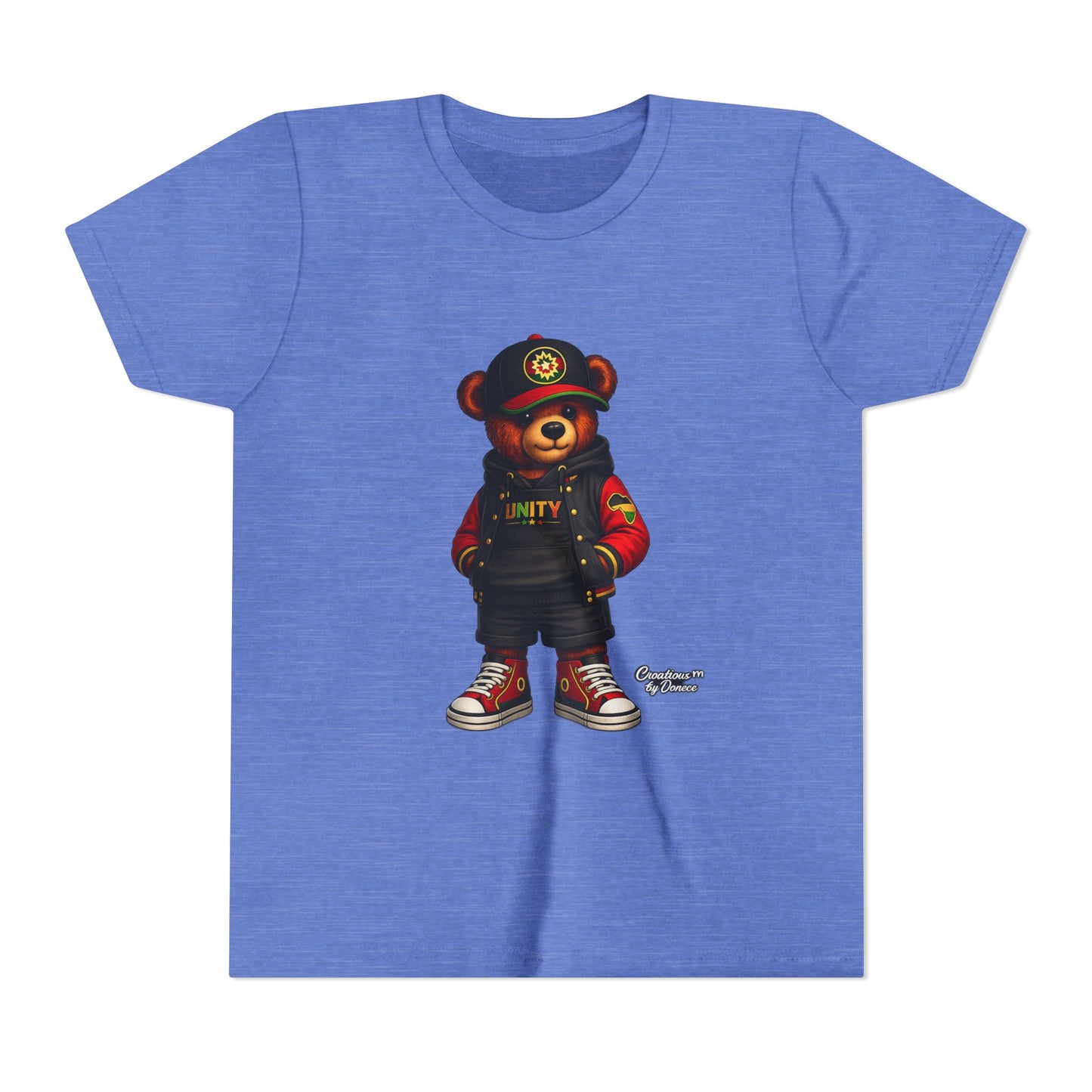 Youth Tee — 'Unity' Streetwear Teddy Bear Graphic Shirt