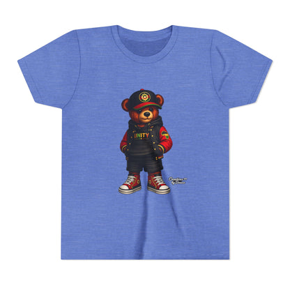 Youth Tee — 'Unity' Streetwear Teddy Bear Graphic Shirt