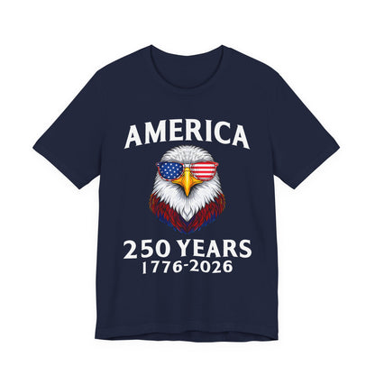 America 250 Years Tee — Patriotic Bald Eagle 1776-2026 T-Shirt
