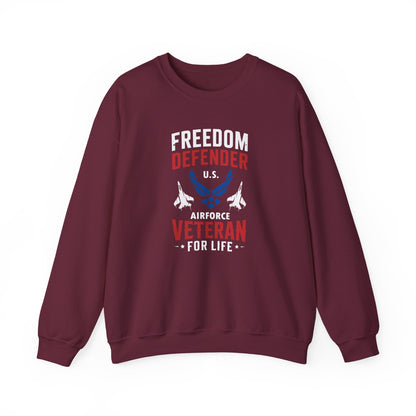 Freedom Defender U.S. Airforce Veteran For Life Sweatshirt