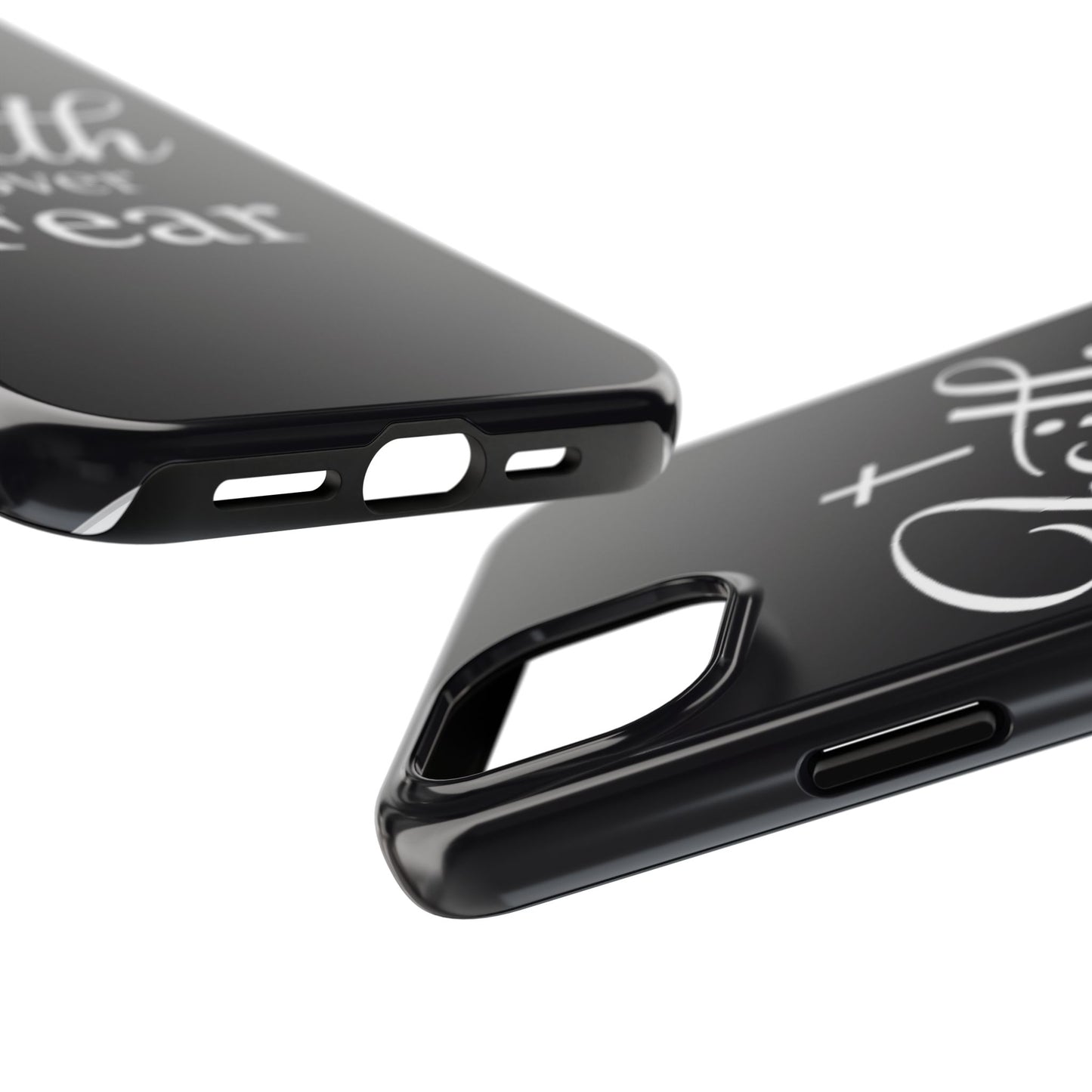 Faith Over Fear Tough Phone Case — Inspirational Christian Cross Phone Cover
