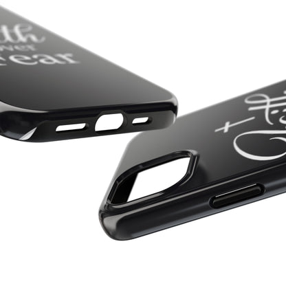 Faith Over Fear Tough Phone Case — Inspirational Christian Cross Phone Cover