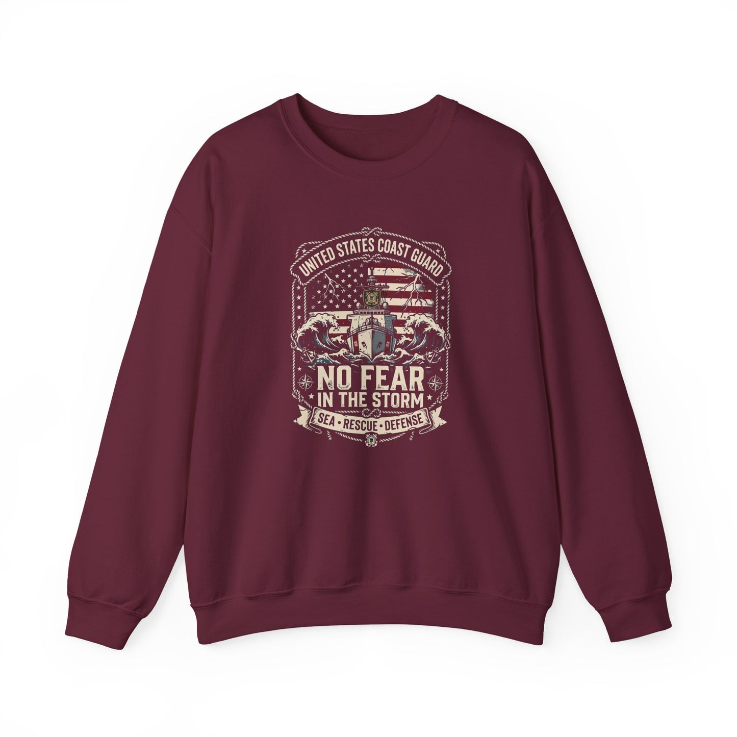United States Coast Guard No Fear in the Storm Sweatshirt