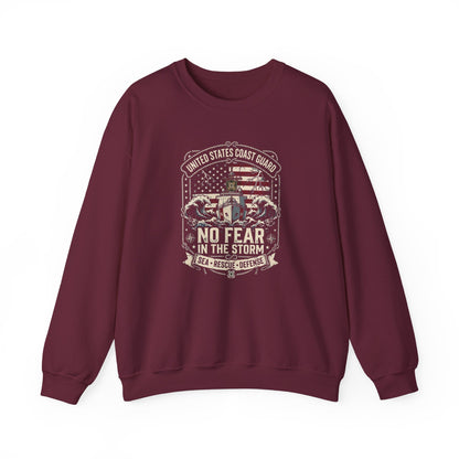 United States Coast Guard No Fear in the Storm Sweatshirt