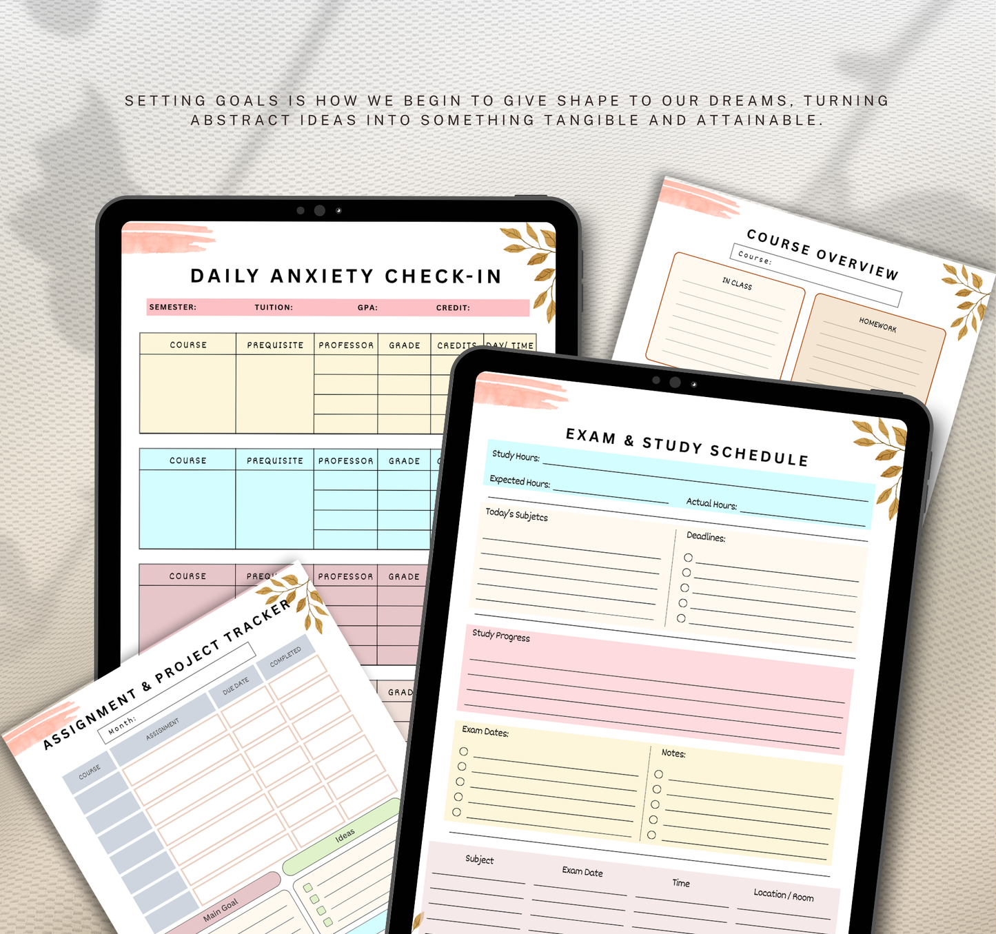 College Planner | Academic & Study Digital Planner PDF for Students