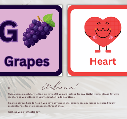 Little Learners Flashcards Bundle | Printable Preschool & Kids Study Cards PDF