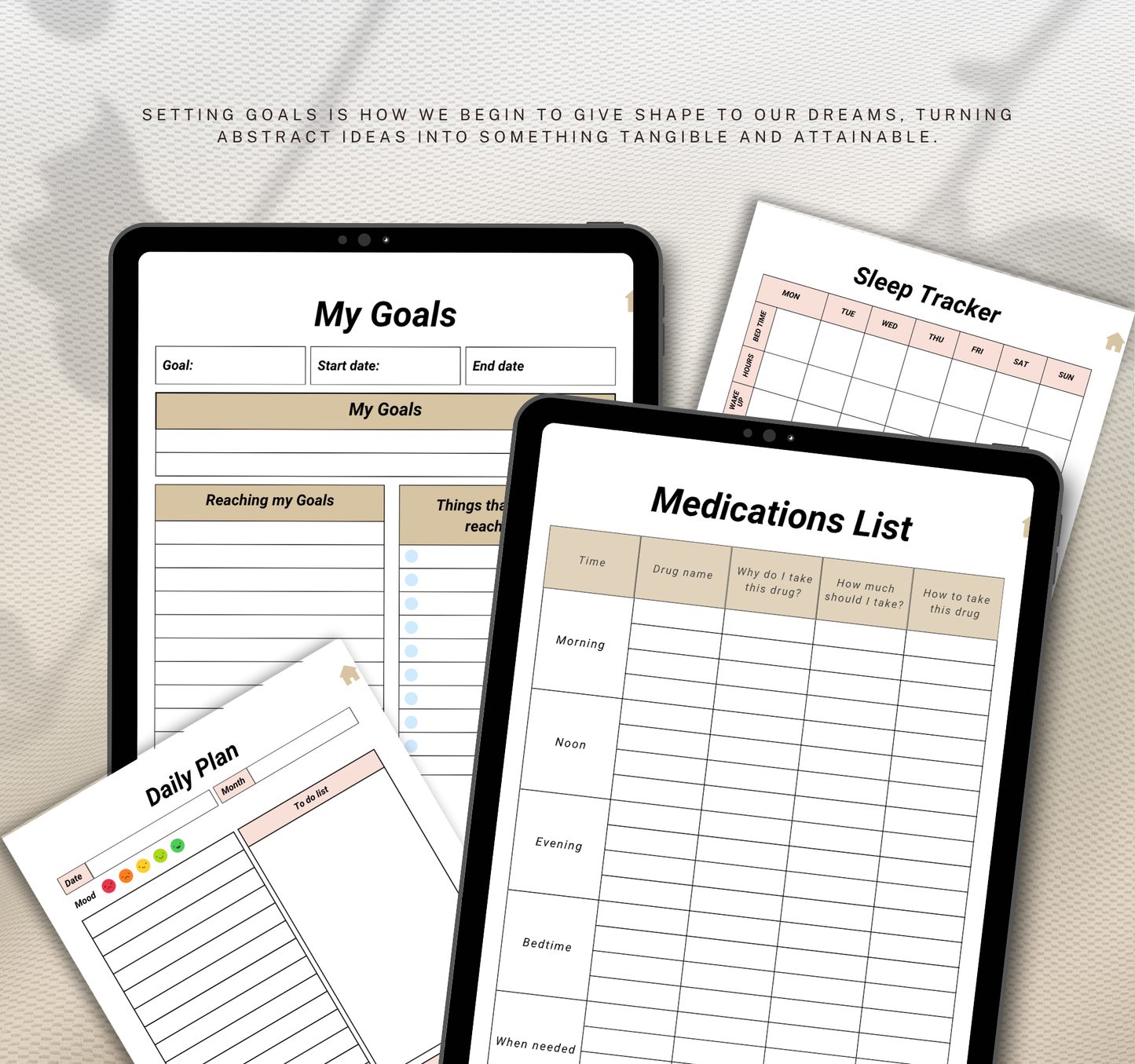 Vision Board Planner | Goal Setting & Manifestation Digital Planner