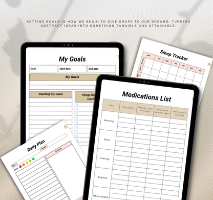 Vision Board Planner | Goal Setting & Manifestation Digital Planner
