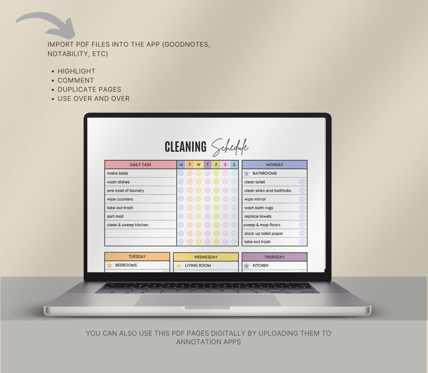 ADHD Cleaning Planner | Printable Home & Task Organizer