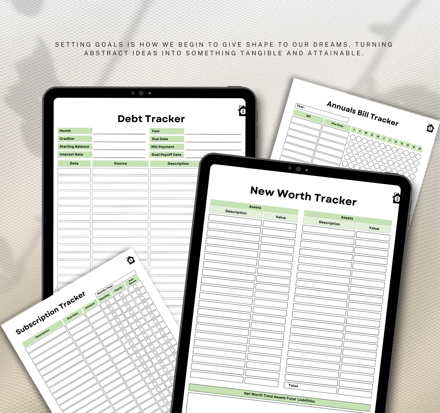 Income & Finance Planner | Budget & Money Management Digital Planner