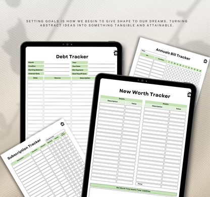 Income & Finance Planner | Budget & Money Management Digital Planner