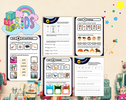 1st Grade English Workbook | Printable Reading, Writing & Grammar Activities for Kids