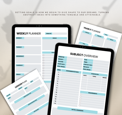 Student Planner | Academic & Study Organizer Digital Planner