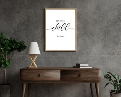 Bible Verse Wall Art Set of 3 | Christian Scripture Printable Decor, Minimalist Faith Home, Bedroom & Office Wall Prints