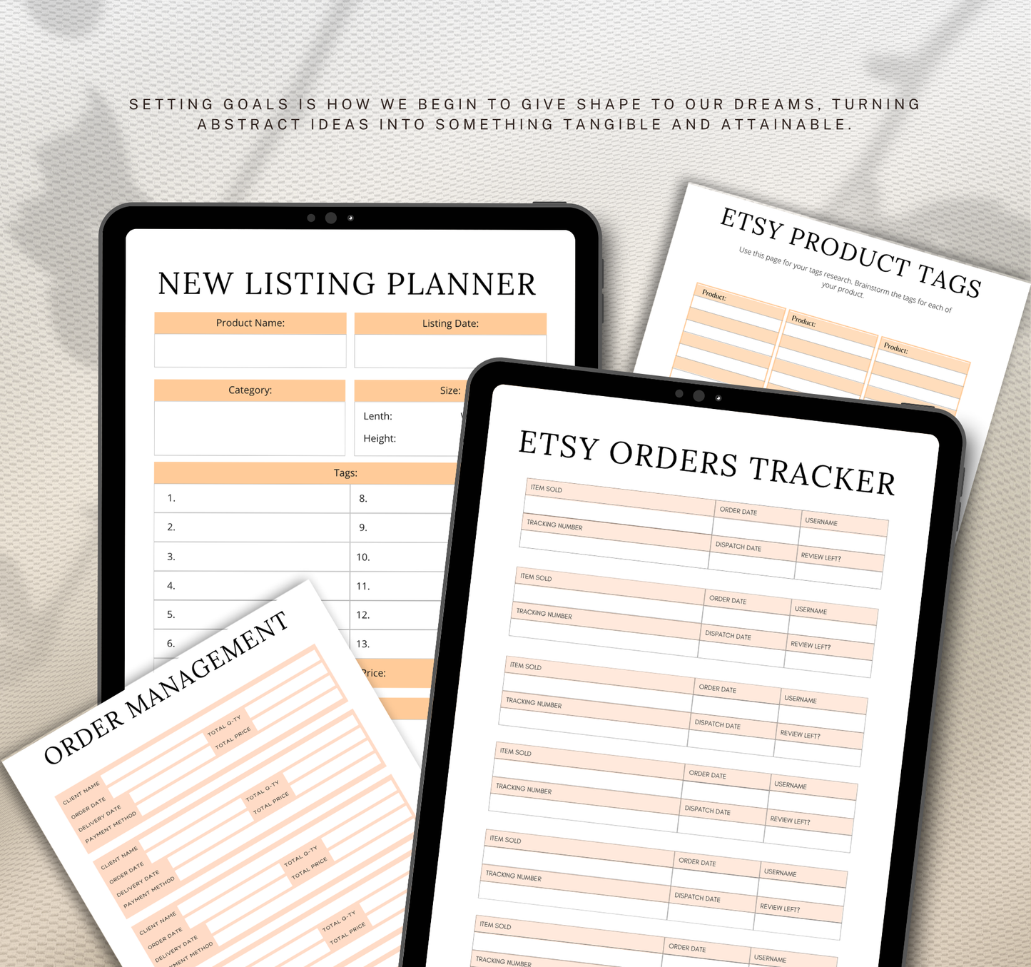 Etsy Seller Planner | Digital Planner PDF for Shop Organization & Sales Tracking