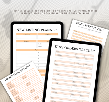 Etsy Seller Planner | Digital Planner PDF for Shop Organization & Sales Tracking
