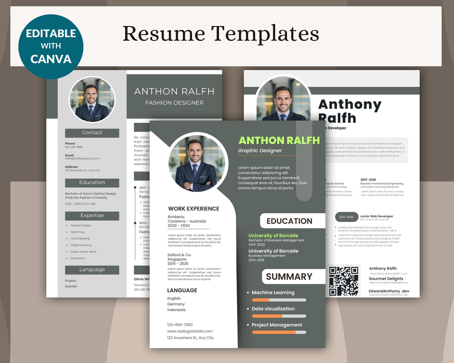 resume template, cv template, job resume, professional cv, modern resume, editable resume, canva resume, job application, career template, resume design, cv design, work resume, instant download