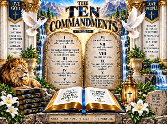 The Ten Commandments 40oz Vacuum Tumbler