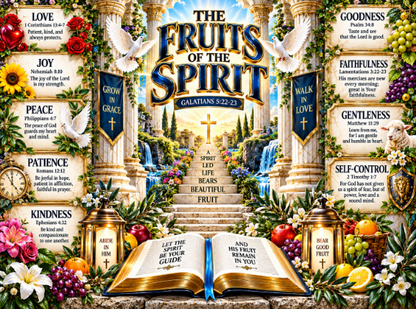Fruits of the Spirit 40oz Vacuum Tumbler