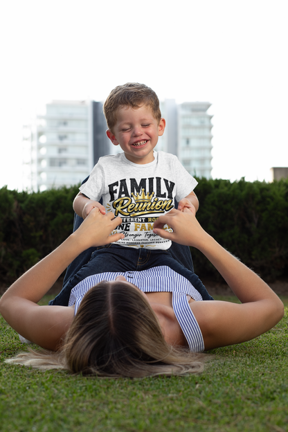 Family Reunion Toddler T‑Shirt — "Different Roots One Family" Kids Tee