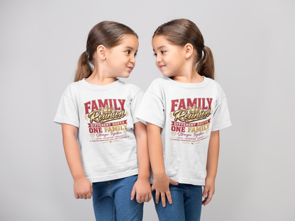 Family Reunion Youth T-Shirt — "Different Roots One Family" Kids Reunion Tee