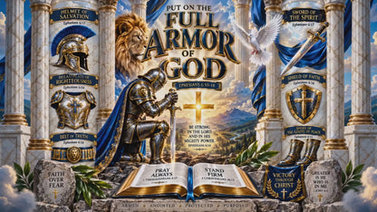 Armor of God 40oz Thermal Tumbler — Christian Inspirational Travel Mug