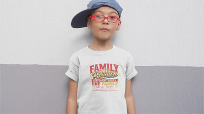 Family Reunion Baby Tee — "Different Roots One Family" Infant Shirt