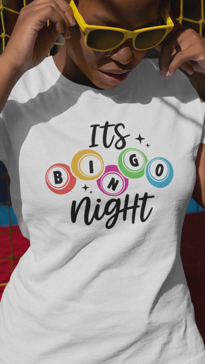 It's Bingo Night T-Shirt — Retro Bingo Ball Graphic Tee