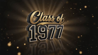 Class of 1977 Sweatshirt — Retro Graduation Reunion Crewneck