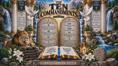 The Ten Commandments 40oz Vacuum Tumbler