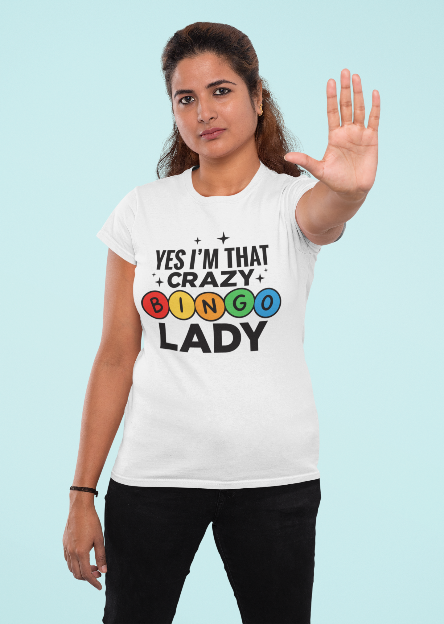 Bingo Lady T-Shirt — "Yes I'm That Crazy Bingo Lady" Funny Graphic Tee