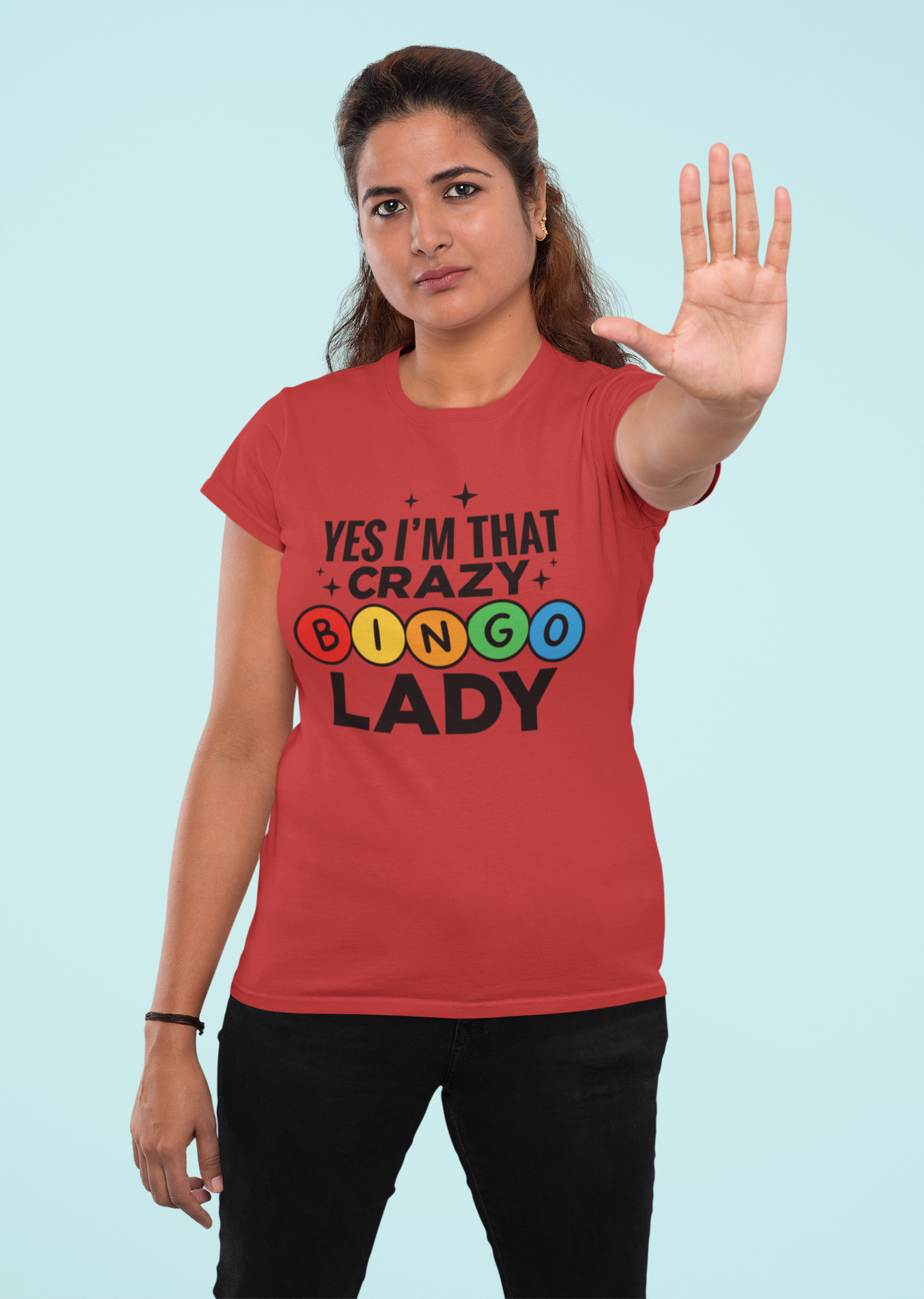 Bingo Lady T-Shirt — "Yes I'm That Crazy Bingo Lady" Funny Graphic Tee