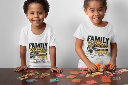 Family Reunion Baby T-Shirt — "Different Roots One Family" Infant Tee