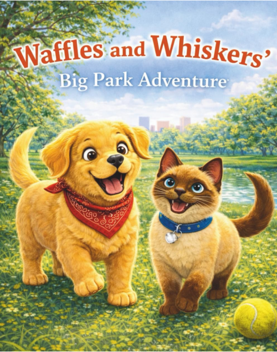 Waffles and Whiskers' Big Park Adventure